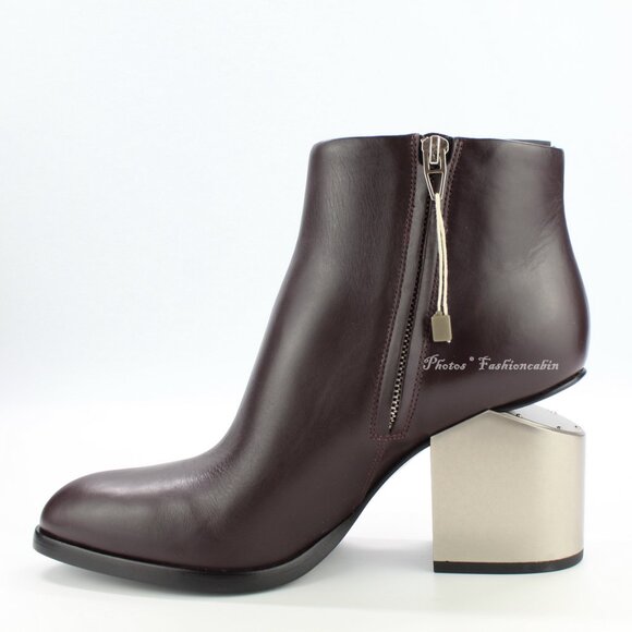 Rare Alexander Wang Gabi Leather Ankle Boots | Iconic Cut-Out Heel | Discontinue - Picture 5 of 16